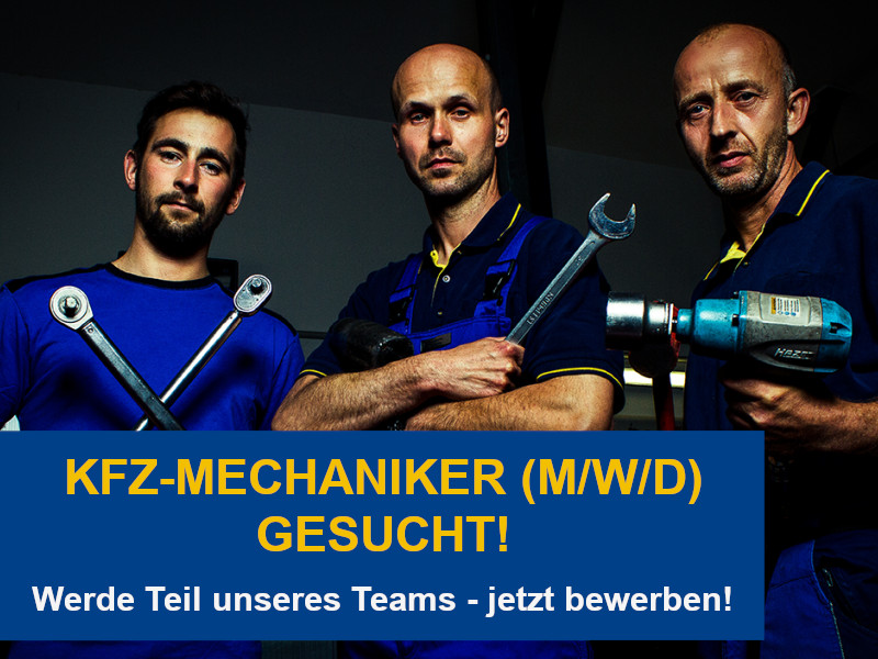 Bild zum Stellenangebot als Automechaniker in der Werkstatt von Jörg Müller.